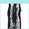 Halloween Blut Tropfende Skelett Socken Mit Baumwollstoff Für Cosplay Kostümzubehör