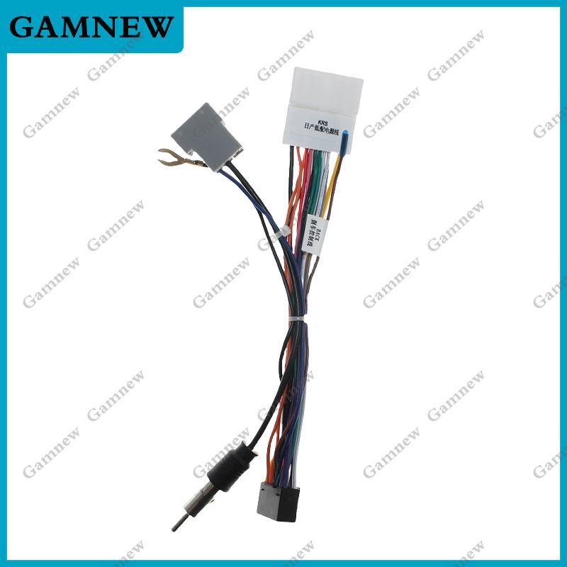 Gamnew 16Pin Car stereo Wire Harness For Nissan low configuration vehicle cables
