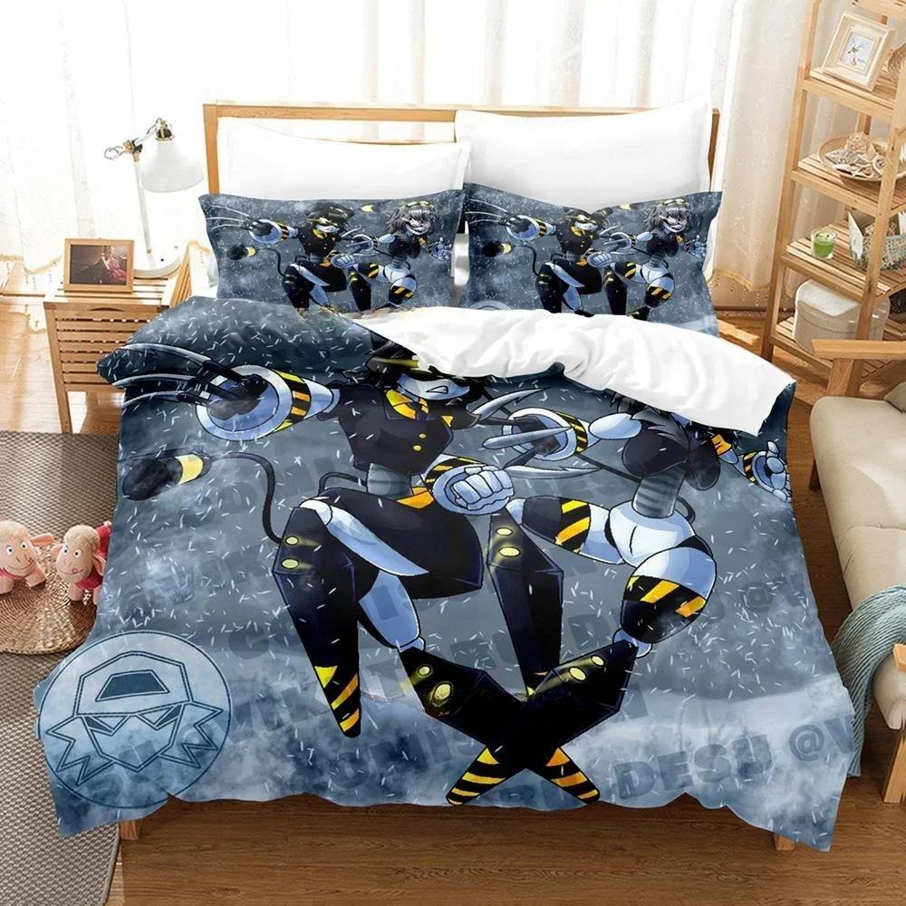 3D Printing Anime Murder Drones Bedding Set Cartoon Duvet Cover Adult Kid Bedroom Home Textiles