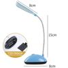 LED Mini Batteridrevet Bordlampe Øyebeskyttelse Bærbar Sammenleggbar Hjemmebelysning Soverom Sengestudie Lesebordlampe