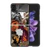 Halloween Fall Art Witch Cat Clear Phone Case For Samsung Z Flip 7 6 5 4 3 Galaxy ZFlip7 ZFlip6 ZFlip5 ZFlip4 ZFlip3 5G Print Co