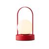 Red Long-Burning LED Lantern - USB Rechargeable Night Light for Wedding, Christmas, or Gift