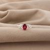 Pink Rubellite Gemstone 925 Sterling Silver Elegant Prong Set Ring For Women CZR-16-15
