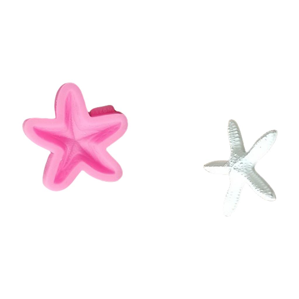 Starfish Silicone Candle Molds for Candle Soap Making Sea Creature Themed Gypsum Silicone Molds for Home Decoration