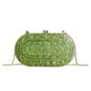 Summer Dinner Bag Retro Splicing Bag Trendy Acrylic Bag Shoulder Chain Bag Bag