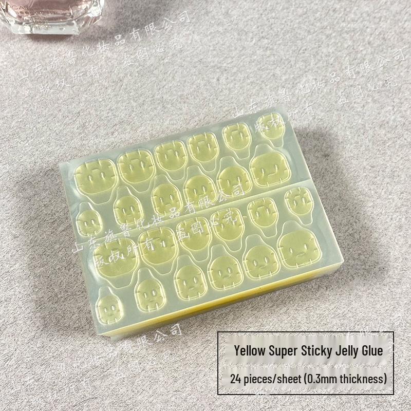 Ultradünne Hochgeschwindigkeits-Abziehbare Gel-Nagelsticker - Starke Doppelseitige Tragbare Nagelspitzen-Patches