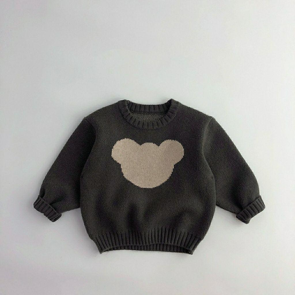 Children s Sweaters Autumn And Winter Korean Version Of The Men s And Women s Baosen Personality Stitching Round Neck Knitted Pullover Loose 80cm