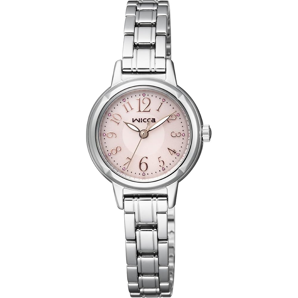 Citizen Wicca Solar Tech Waterproof Simple Women s Analog Watch Silver Pink