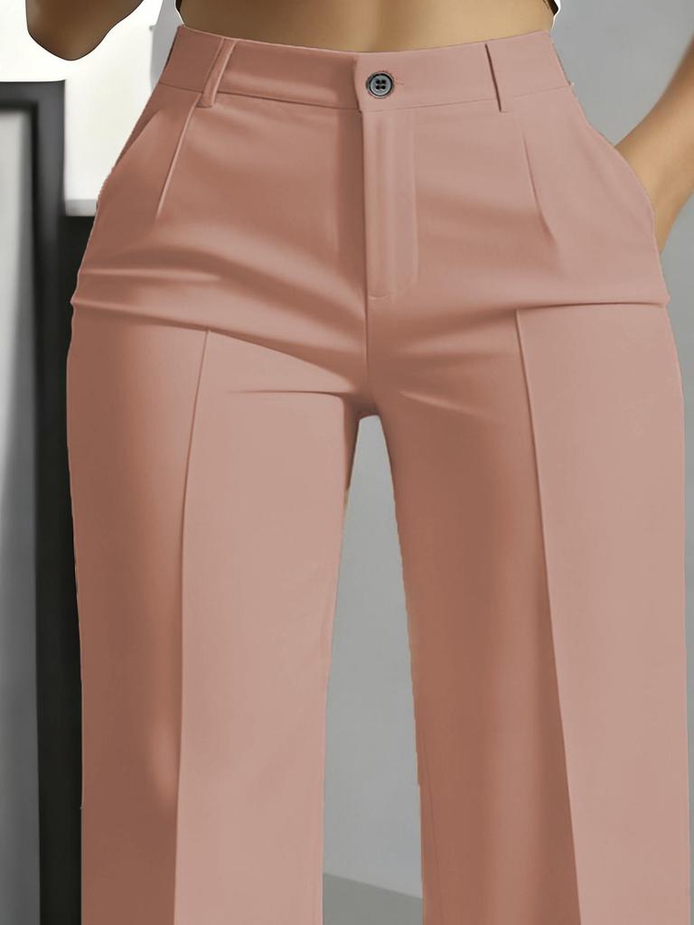 Pantaloni Eleganti da Donna 2025 a Vita Alta, Modellanti, Gamba Dritta
