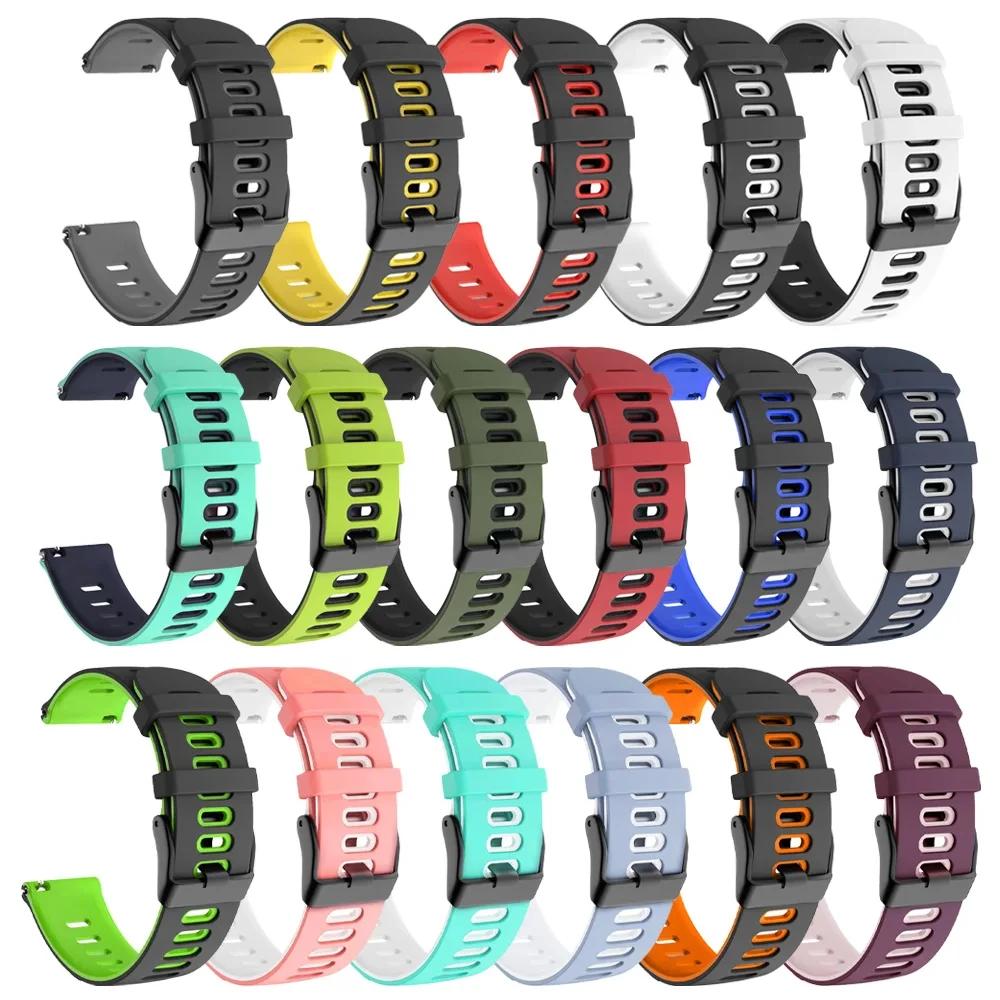 Sports Silicone Watch Straps For Samsung Galaxy Watch 6 5 Pro 44mm 40mm Band Watch 4 6 Classic 43mm 47mm Bracelet 20mm 22mm Belt