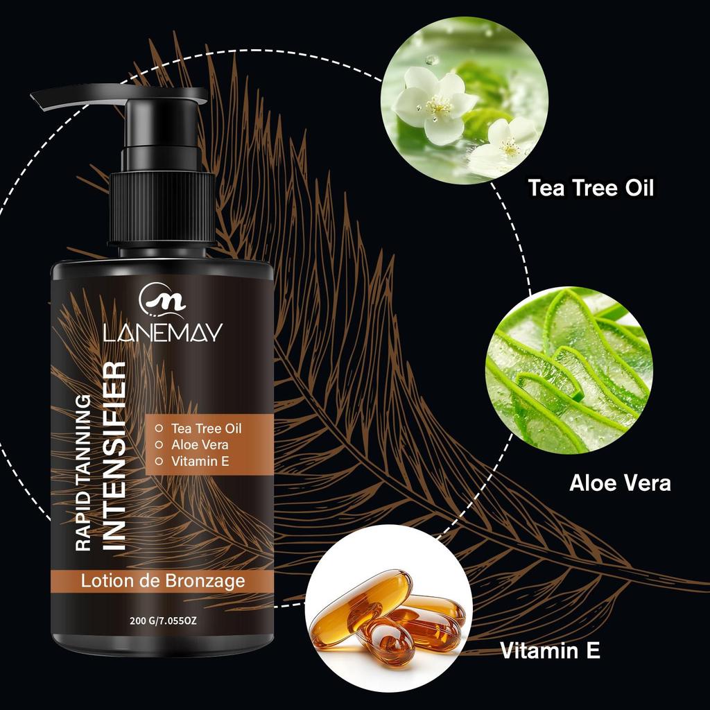 Rapid Tanning Intensifier-This Lightweight, Non-Sticky Tanning Creamis Transfer-resistant And Dries Quickly-200ml