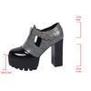Elegant Deep Mouth Coarse Heel Casual Single Shoes for Women's  Autumn New Color Blocked Fashion Comfortable Versatile Pumps