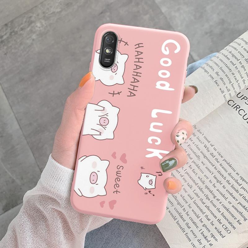 For Redmi 9AT 9A 9at Back Cover Protective Case Soft Silicone Cute Cartoon Cat Frog Funda Phone Case For Xiaomi Redmi 9C 13C 14C