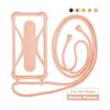 Universal Lanyard For Phone Silicone Sports Strap Neck Hanging Rope Sling Chain Mobile Phone Lanyard Case with Adjustable String