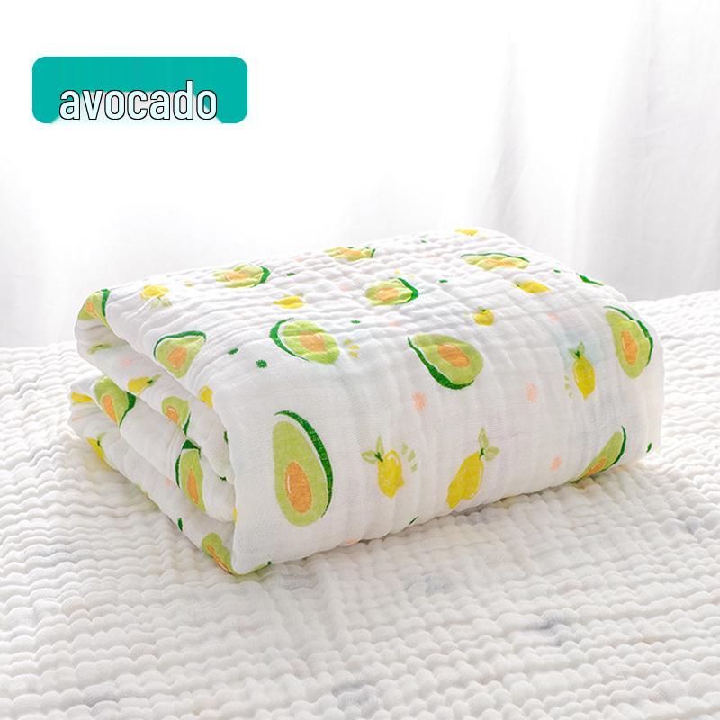Ultra-Soft Baby Bath Towel - Pure Cotton Gauze, Absorbent, Six Layer for Newborns & Children