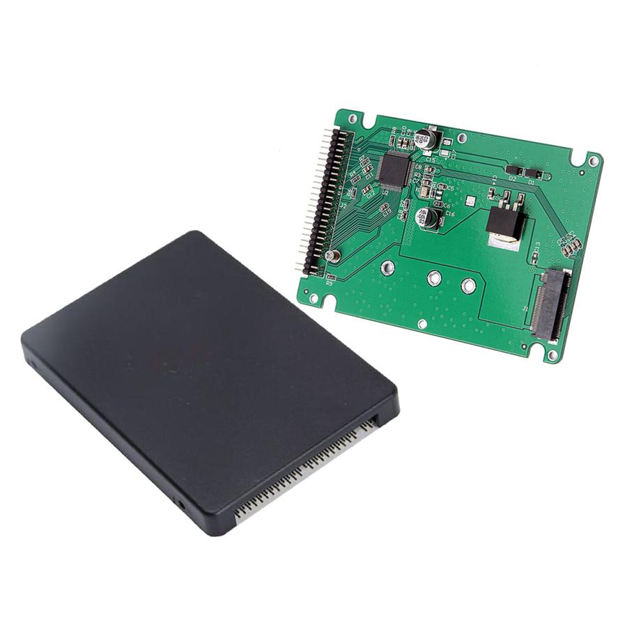 NGFF M.2 SATA protocol SSD to 2.5 IDE 44pin Converter Adapter with Case Black