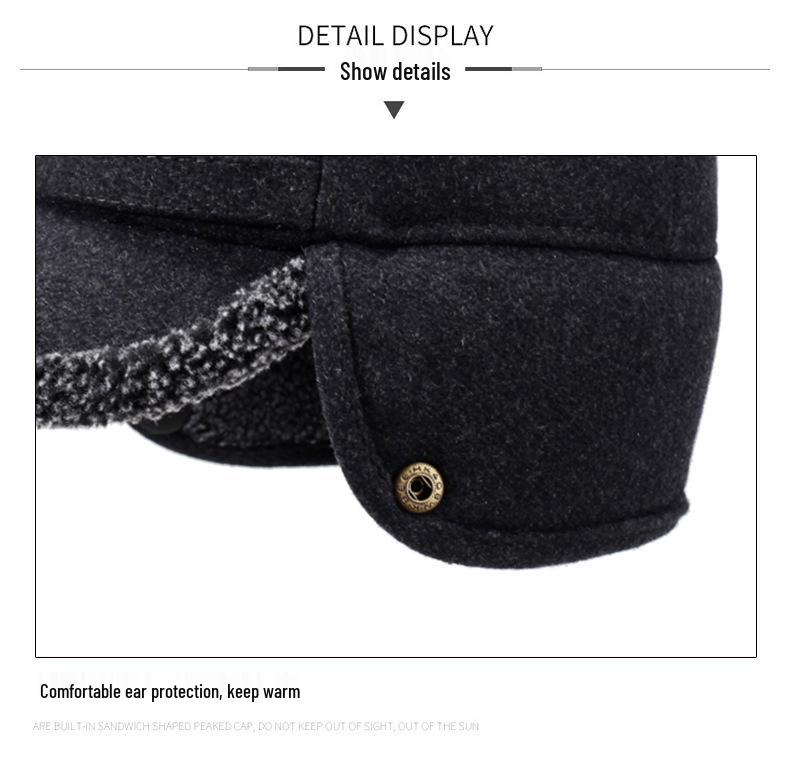 Men's Thickened Winter Outdoor Ear Protection Hat