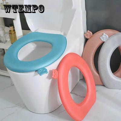 Toilet Silicone Pad Toilet Pad Four Seasons Universal Household Waterproof Toilet Seat Mat Cushion Thickened Warm Washable