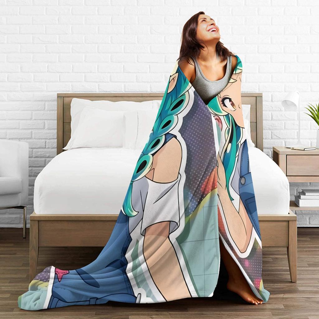 Urusei Yatsura Anime Blanket Quality Warm Soft  Throw Blanket Winter Kids Adult Home Decor Novelty Bedspread