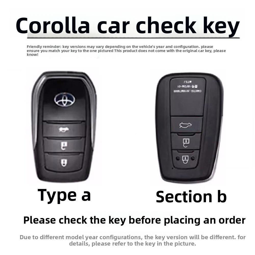 Toyota Corolla Car Remote Control Shell Keycase Pioneer Edition Dual Engine 24/25 Elite Metal Buckle Male