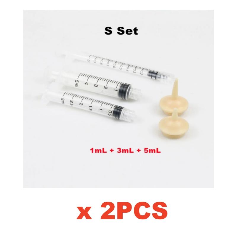 New Pet Syringe Feeder Small Large Plastic Syringe Nipple Clear Tubing Measuring Pet Milk Water Medical Dogs Cats Feeding Tools