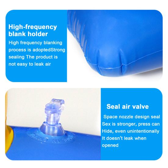 1 Set Inflatable Pool Ring Toss Toy with 45720 Rings Kids Adults Indoor Floating Cross Basketball Stand PVC