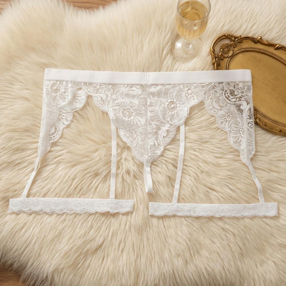 U Convex Lace Flower Panties Solid Color Briefs Soft Men Thong  Valentine's Day