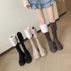 Women's Suede Two-Way Over-the-Knee Furry Thigh-High Boots, 2025 Autumn/Winter, Thick Sole, Fits Small/Large Calf