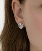 Tatiana Cushion Halo Cubic Earrings Ec3306