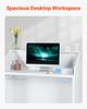VEVOR Reception Desk, 46.46 x 19.69 x 43.90 in Rectangular Front Counter Table, Office Reception Desk, Retail Counter and Front Reception Counter