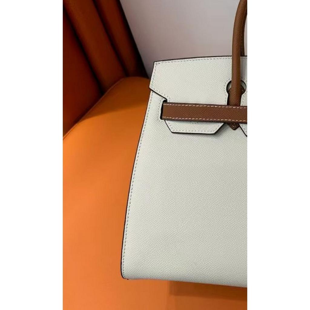 2025 New EP Palm Pattern Leather Platinum Bag, Lock Handbag, European and American Cross-border Fashionable and Atmospheric Leather Women's Bag
