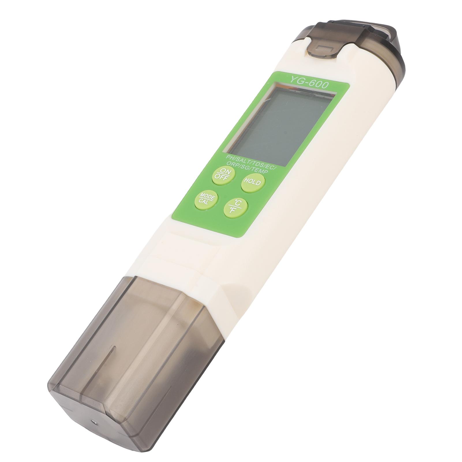 

7 in 1 Water Quality Tester PH EC TDS SG Salt ORP Temperature IP66 Rating Digital Water Quality Meter for Pool Aquarium