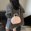 Women's bag high-end texture niche commuting versatile women's small square bag fashionable and simple pu women's shoulder messenger bag