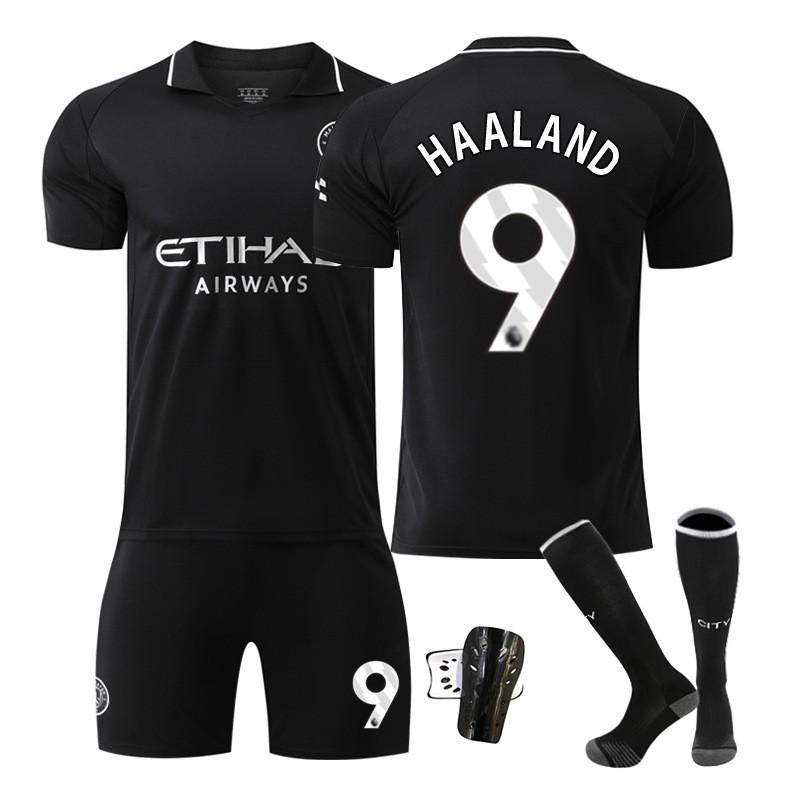 25-26 Manchester City Auswärts Nr. 9 Harland Fußballuniformen Set Herren 10 Galish 47 Foden 16 Rodrigo