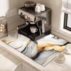Kitchen Draining Mat Super Absorbent Tableware Pad Coffee Dish Drying Mat Sink Washstand Placemat Bathroom Kitchen Drain Pad