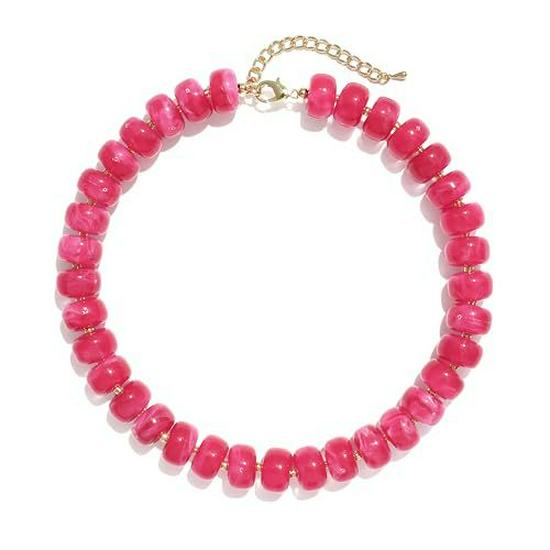 Bright Bohemian Beach Choker: Jelly-Colored Acrylic Resin Necklace for Women