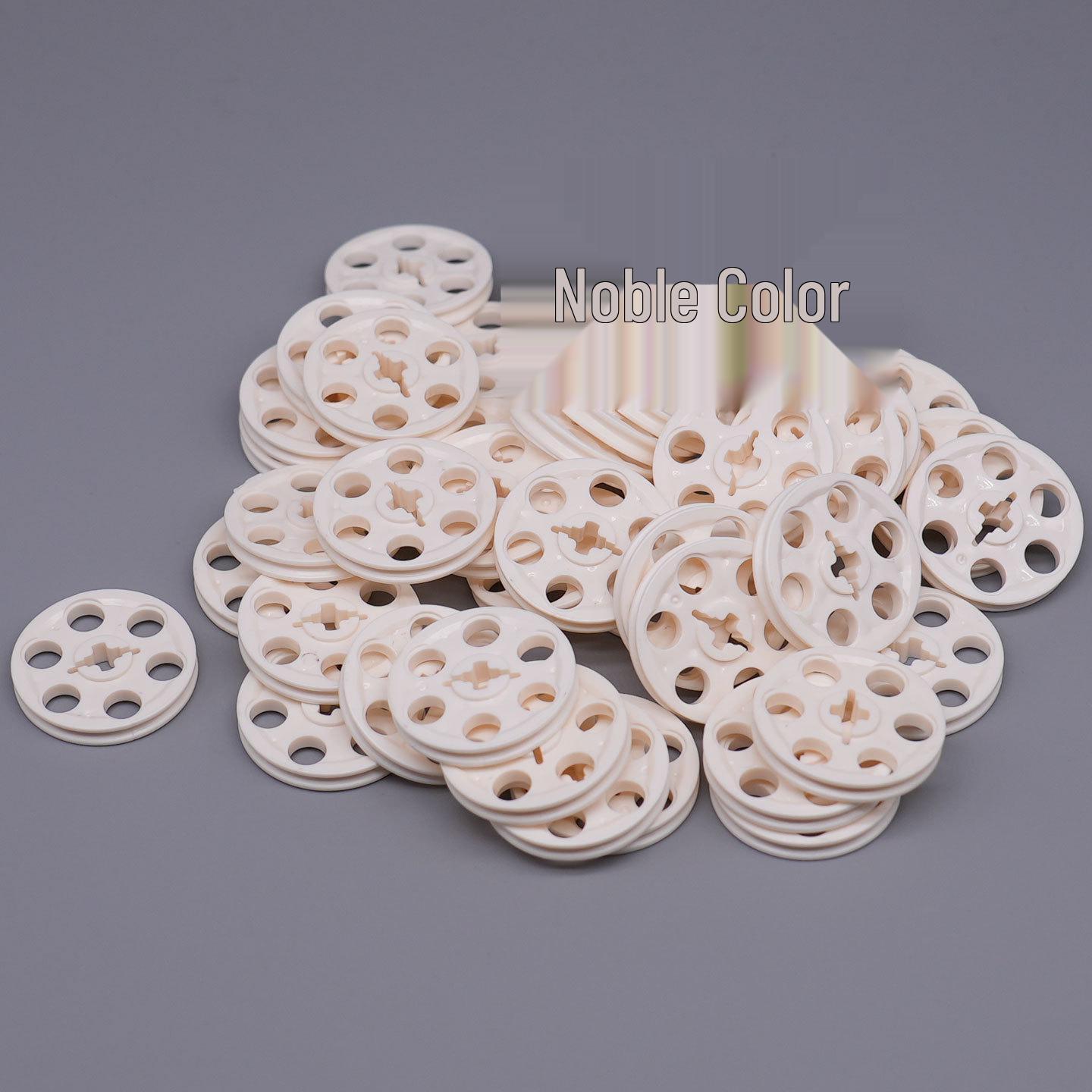 Handmade Small Particle Pulley-Compatible Building Blocks - White Lotus Root Slices (100g)