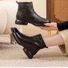 Winter Thickened Mom Warm Boots Women's Thick Heel Low Heel Fashion Boots Cotton Shoes Soft Sole Women's Boots Comfortable