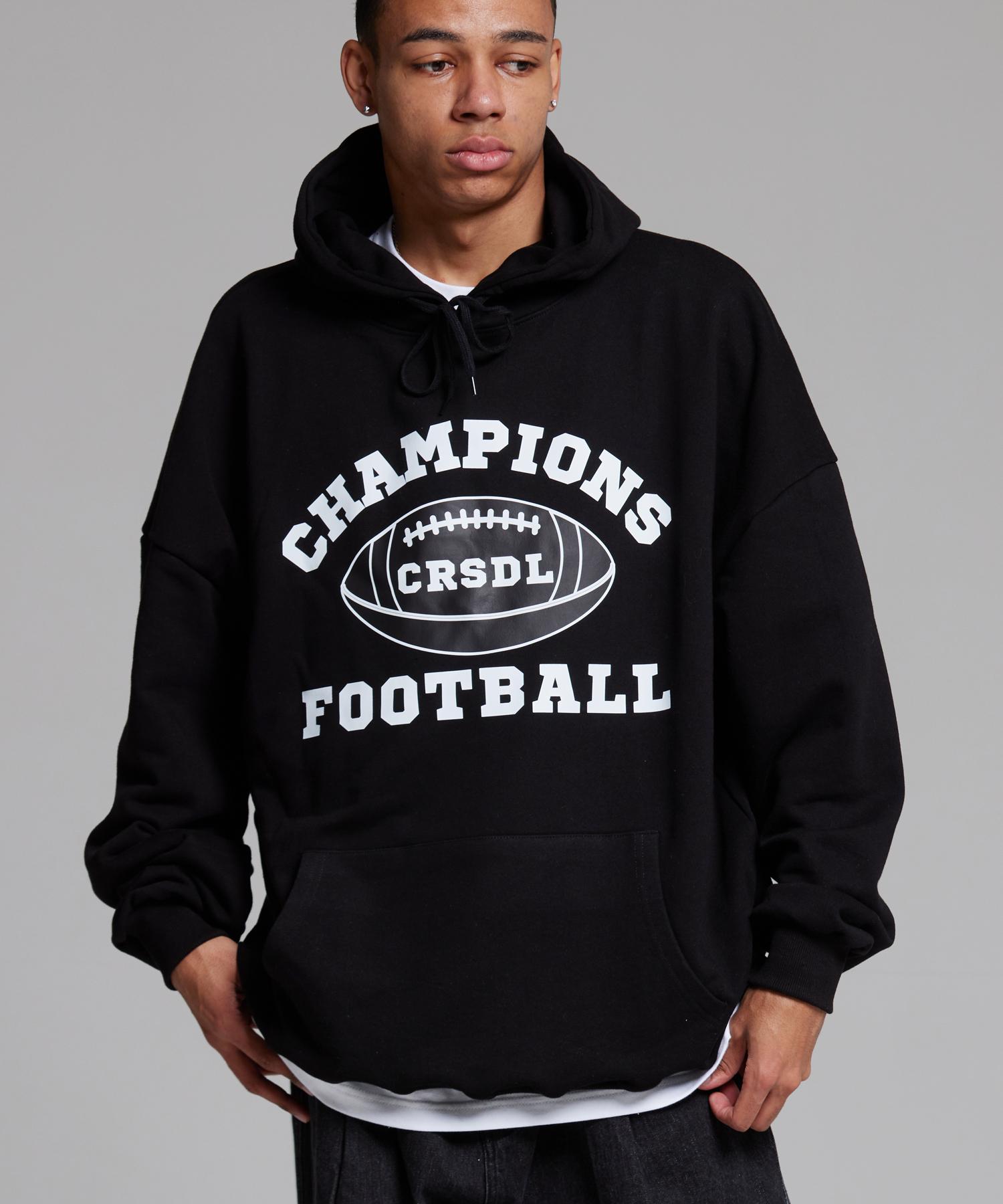 Cream Soda Lab 1984 Champion Football Hoodie Black M