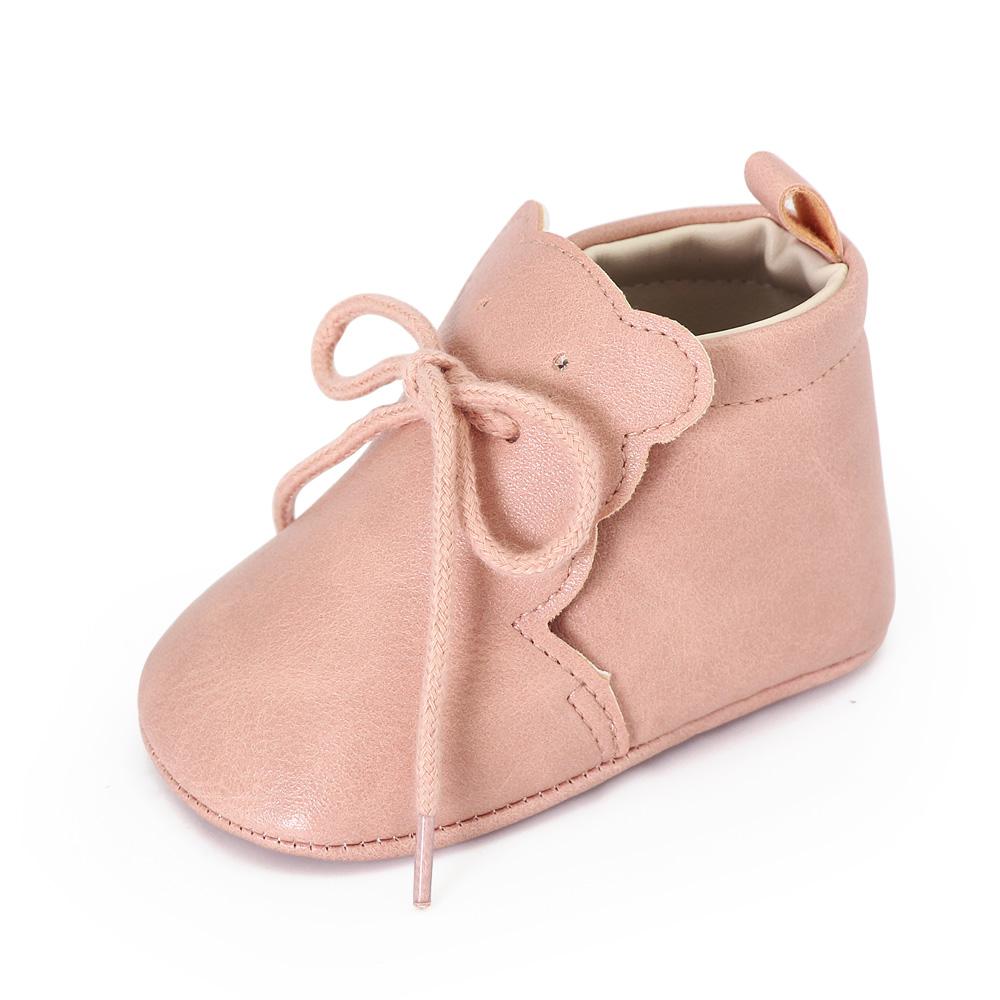 Baby PU Shoes Ankle-covered Little Boots Soft and Warm for Spring and Autumn Toddler Prewalking Shoes for 0-18 Months First Step