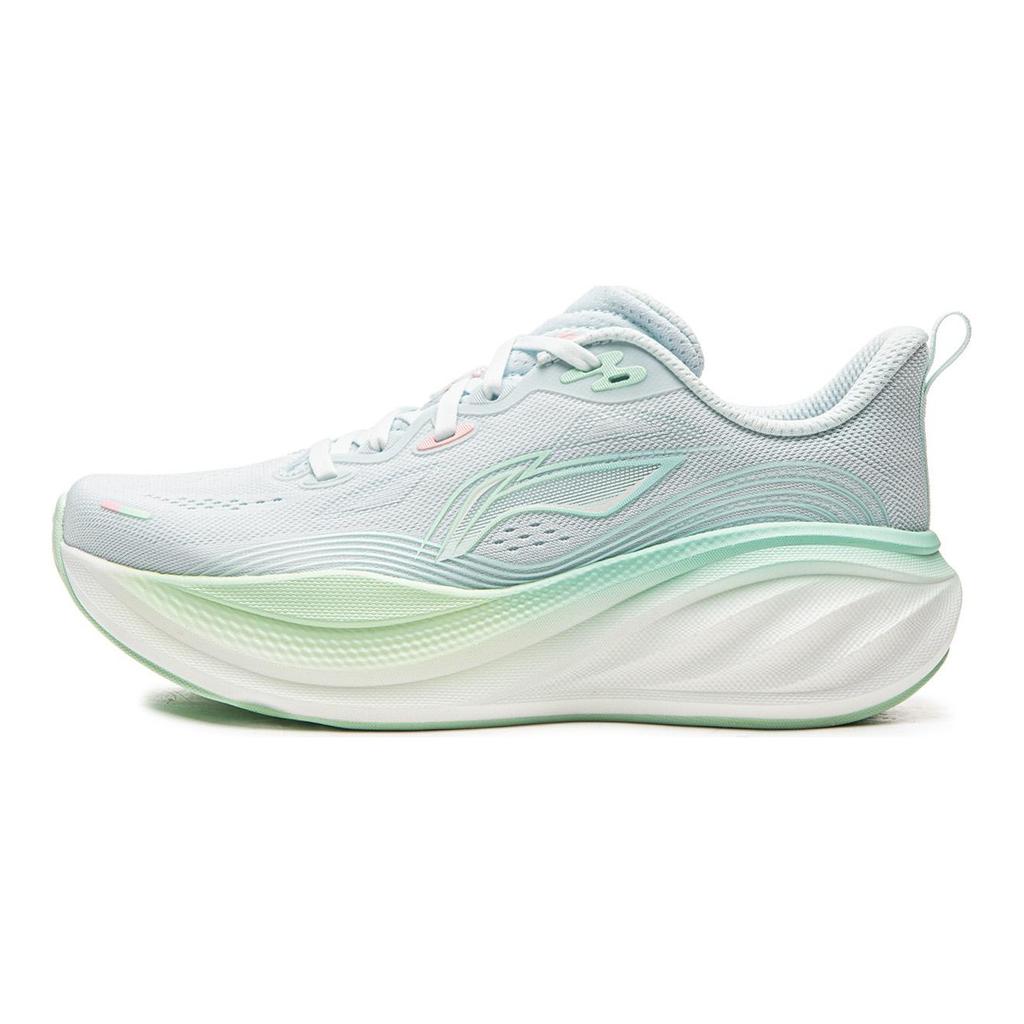 Li Ning Leisurely 2 Cushioning Slip Resistant Abrasion Resistant Breathable Low Top Running Shoes Women's Rural Blue ARSW040-3
