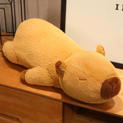 Plush Doll Animals Toy Back Cushion Soft Decor Ornament Sleeping for Household Shelves