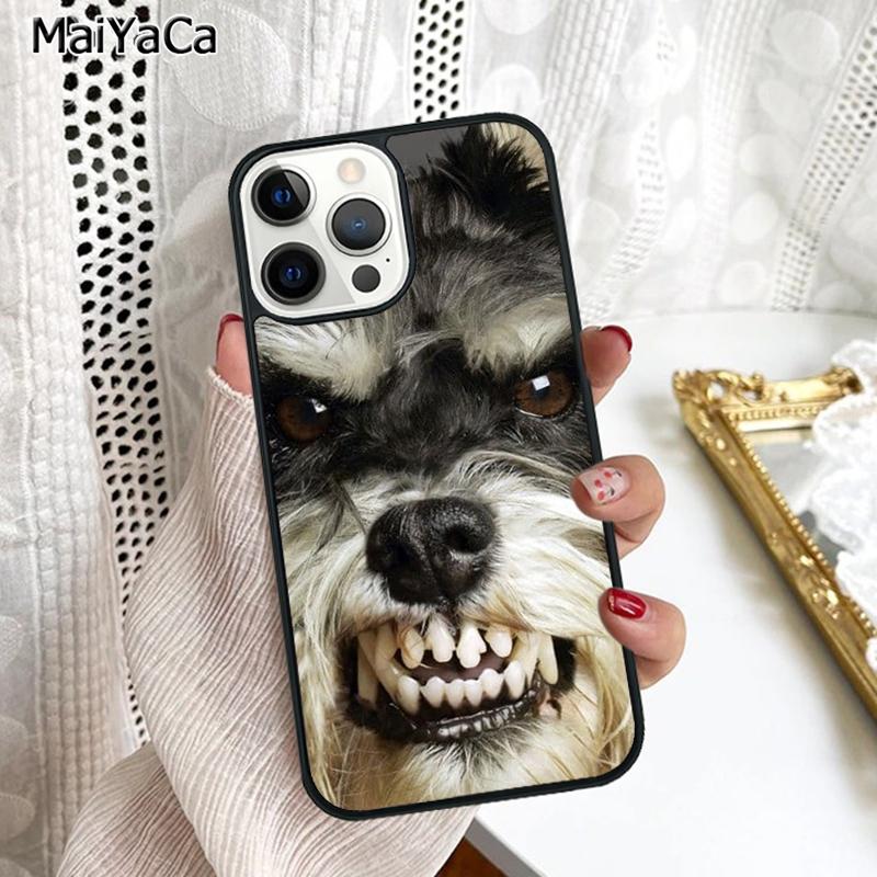 Lovely Dogs Schnauzer Phone Case Cover For iPhone 17 Air 16 16e 15 plus 11 12 13 14 pro max shell coque
