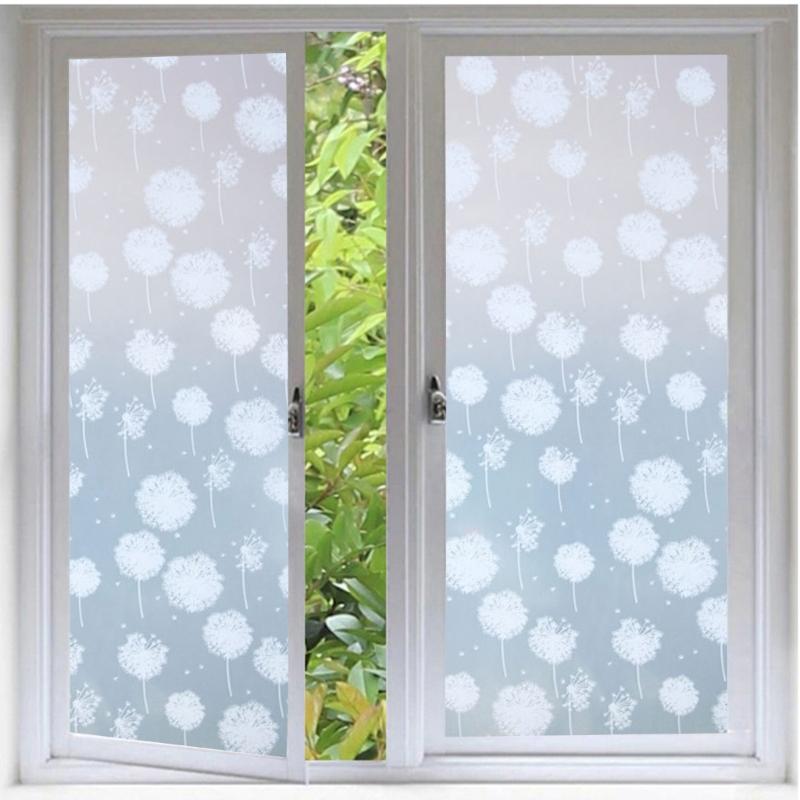 Window Privacy Film Window Clings Glass Door Sticker for Bathroom Bedroom Home