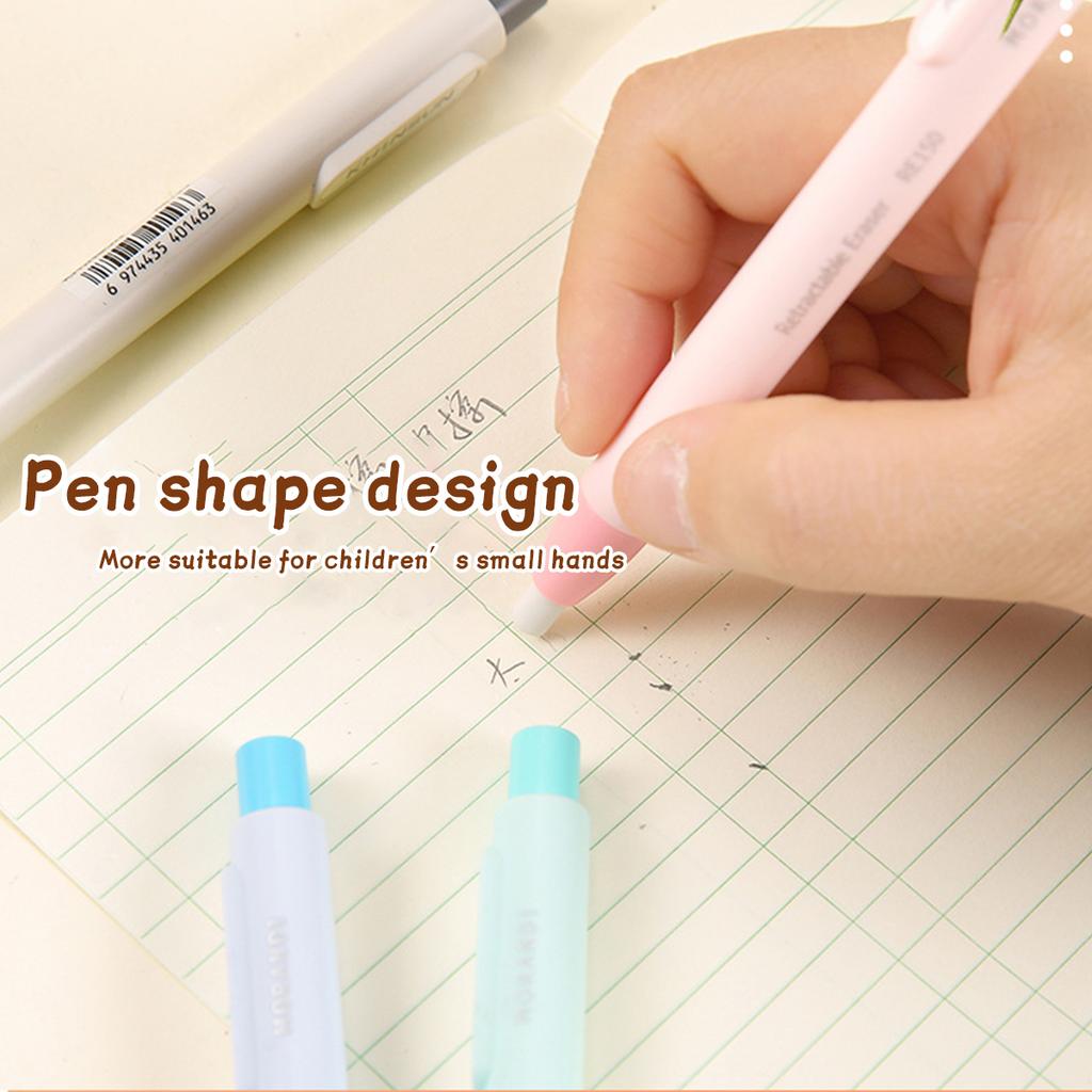 Automatic Press Erasers Set Pushable Art Eraser Kawaii Correction Tools Korean Stationery School Office Supplies