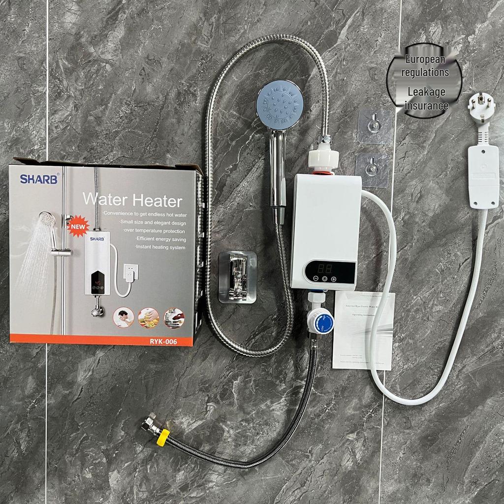 Kompakter Instant Elektrischer Duschheizer mit Temperaturregelung