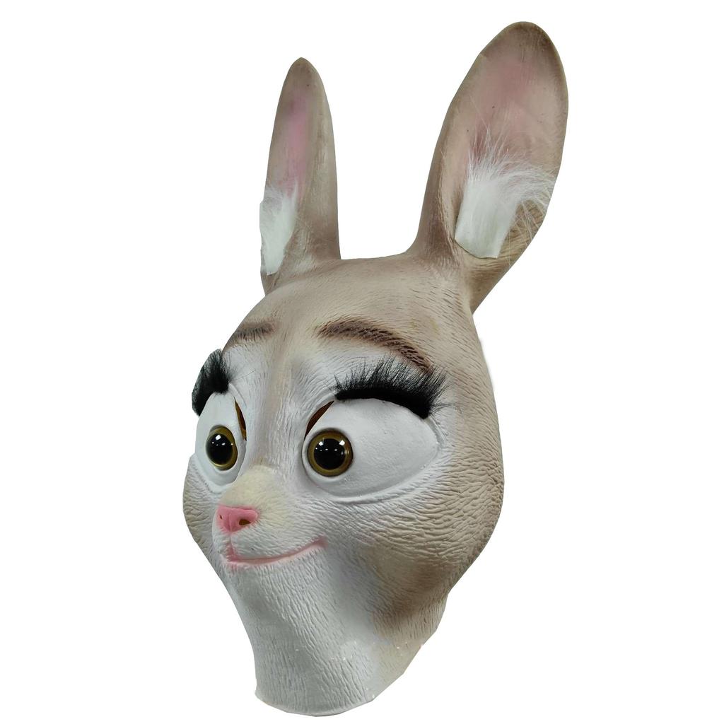 Fox Nick Mask Zootopia Judy Headband cos Anime cartoon spoof latex mask Halloween