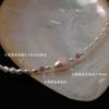 Small Blush Natural Freshwater Pearl Necklace Broken Silver Baroque Summer Dopamine Beaded Collarbone Chain Female