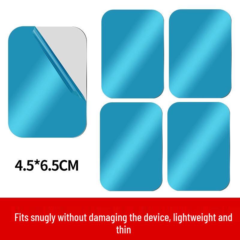 Black Rectangular Magnetic Phone Holder Sticker for Car No specification