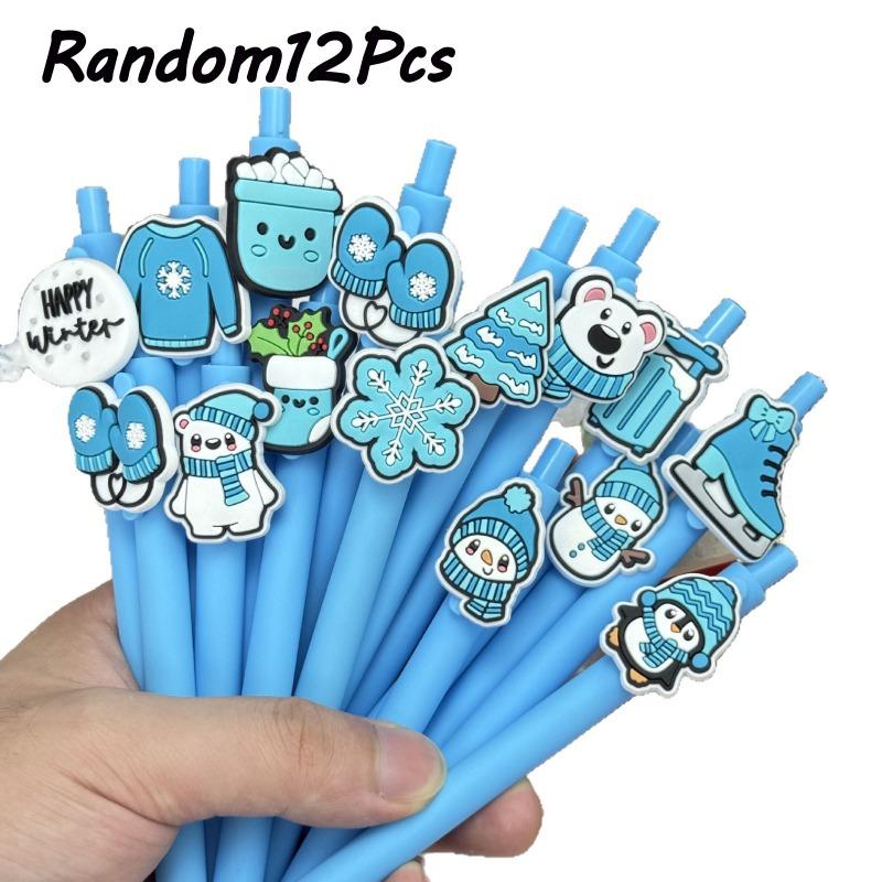 

10Pcs Neutral Pen Black Ink 0.7mm Forfor Wedding Party Office Stationery Colleagues Teacher Birthday Supply Student Writing Supplies Gender-neutral Random style 10Pcs